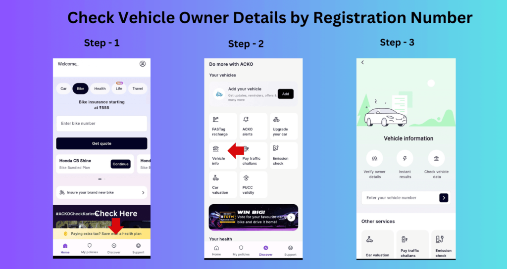 How to Check Vehicle Owner Details by Number Plate
