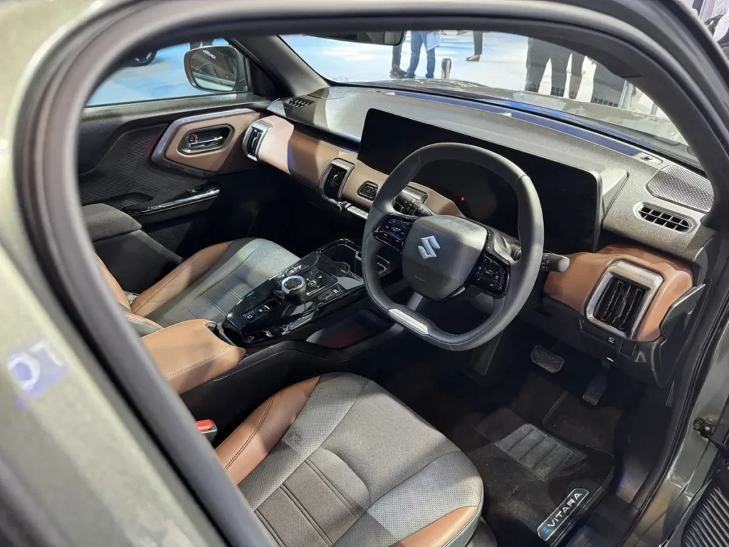 Inside the e-Vitara – Premium, Spacious, and Tech-Savvy