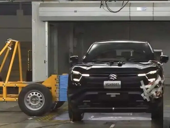 Maruti e Vitara undergoes crash test