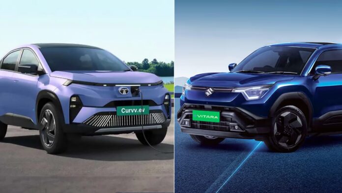 Maruti e-Vitara vs Tata Curvv EV Maruti e-Vitara vs Tata Curvv EV