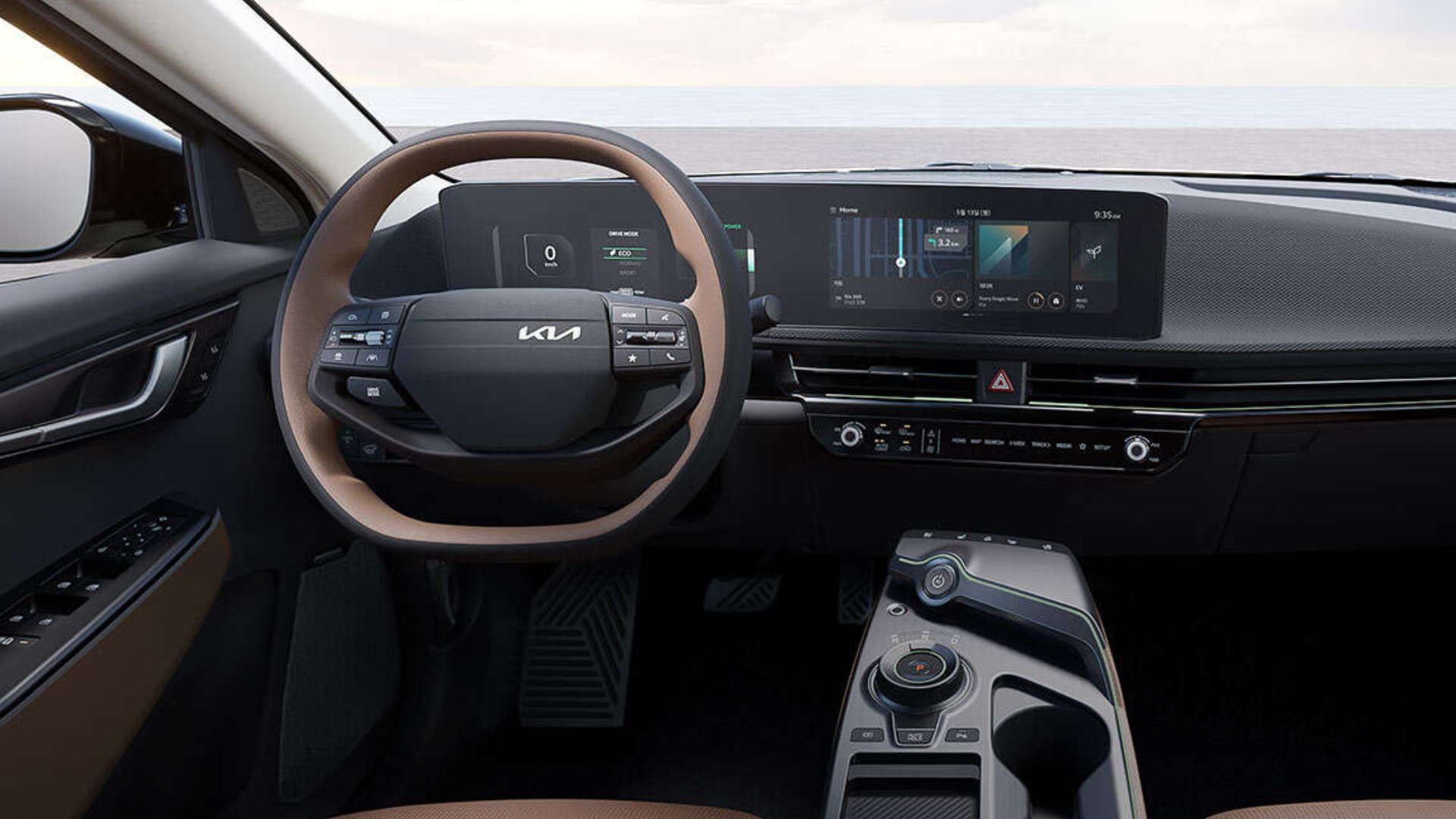 Kia EV6 New Model Interior Dashboard and Screen Layout