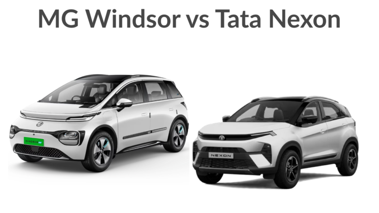 MG Windsor vs Tata Nexon: Which Offers Better Safety & Design?