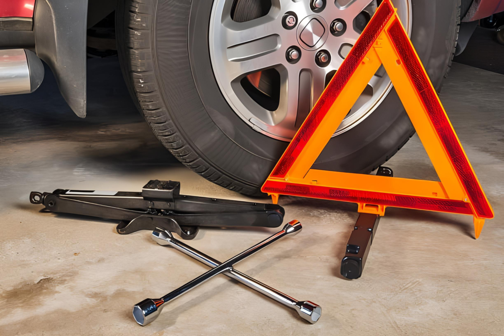 Spare Tire, Jack, and Lug Wrench