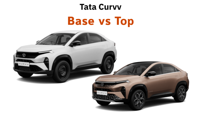 Tata Curvv Base vs. Top Model: Interior, Exterior & Features in Images
