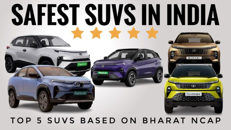 Top 10 Safest Cars in India as Per Bharat Ncap Ratings