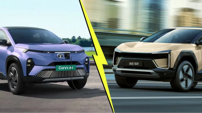 Tata Curvv EV vs Mahindra BE 6: Price & Specs Compared