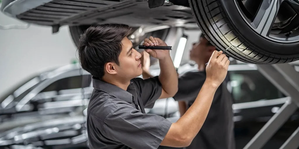Inspect the Tires for Safety & Performance