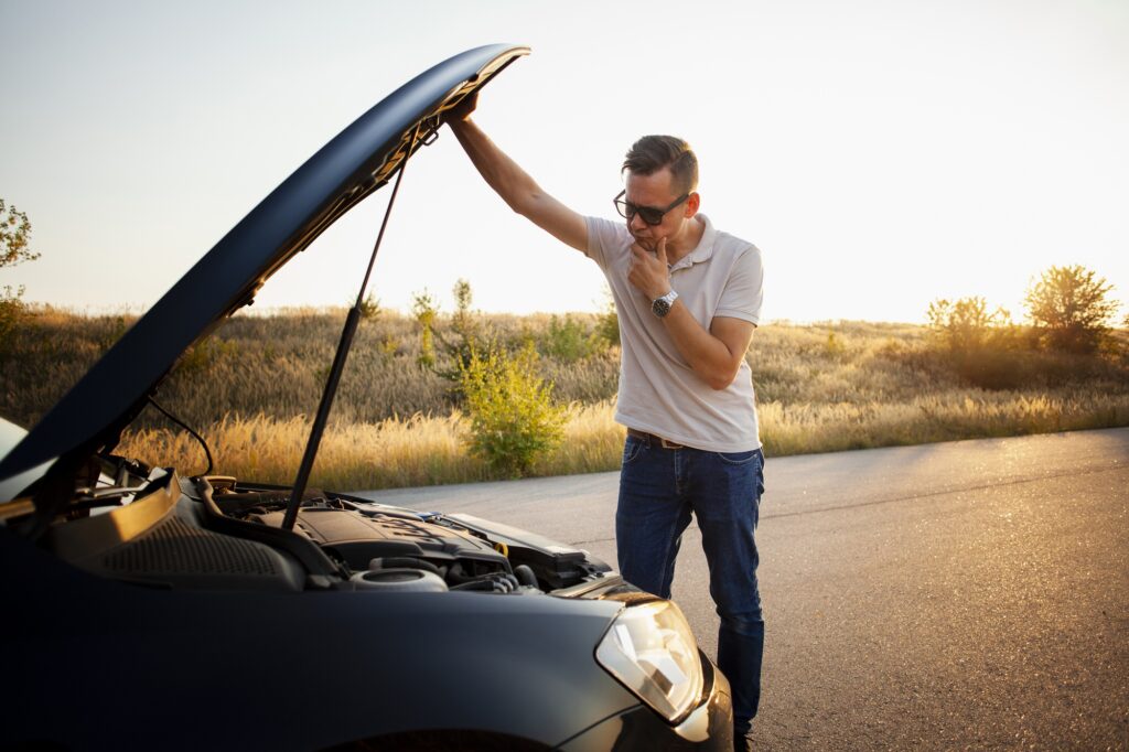 Do: Pull Over Safely and Turn Off the Engine