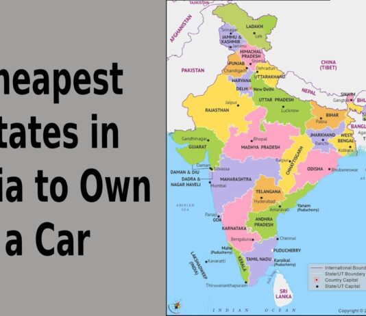 Cheapest States in India to Own a Car